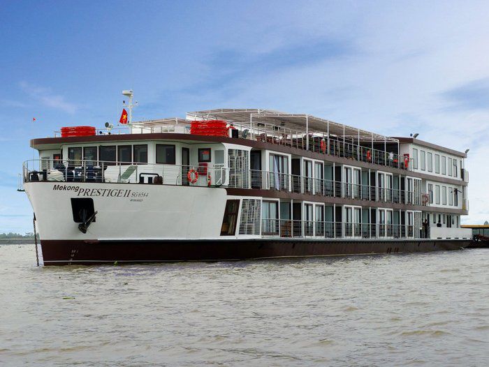 A photo of the RV Mekong Prestige II cruise ship